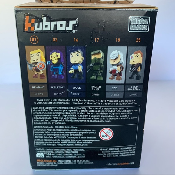Mega Bloks Kubros Skeletor and He-man Masters of the Universe Figures - Picture 8 of 8
